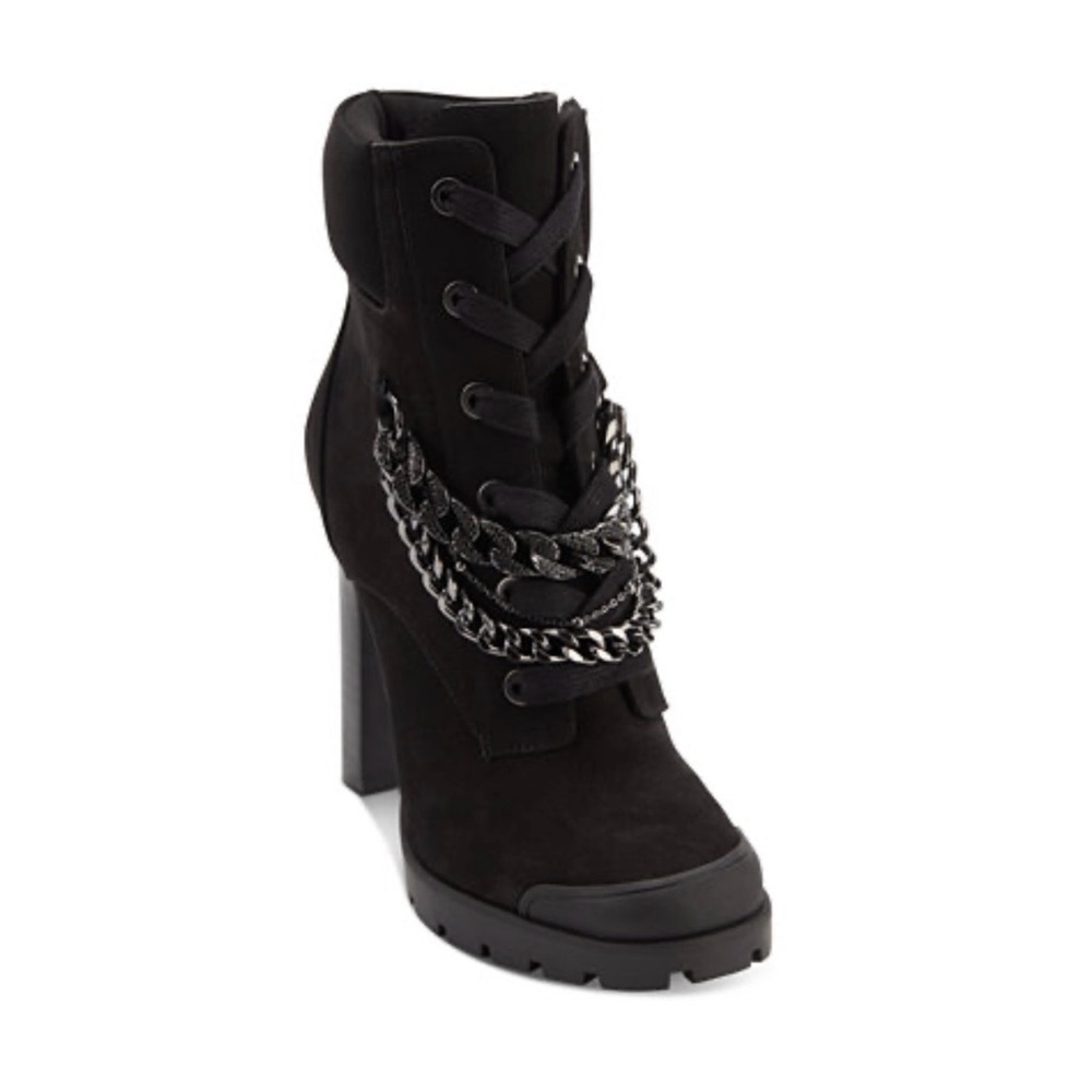 Karl Lagerfeld Paris Women's Victoria Ankle Boot Black Size 8